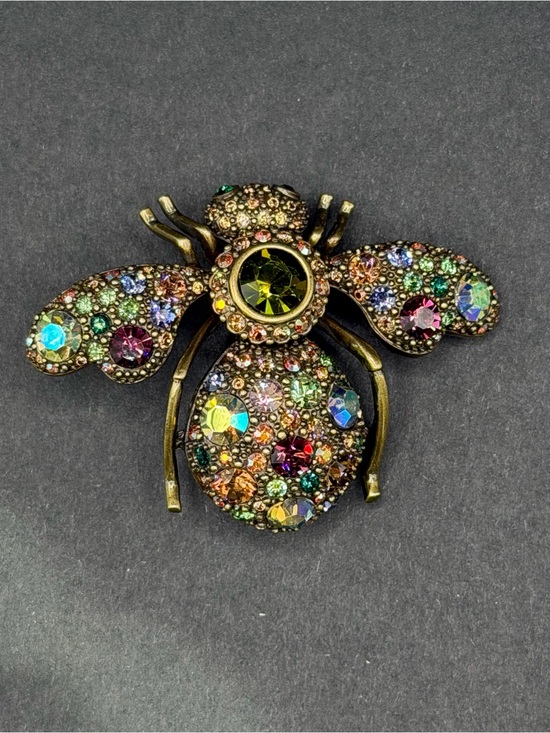 Joan Rivers Jewelry - Joan Rivers Vintage Multicolor Crystal Bee Brooch